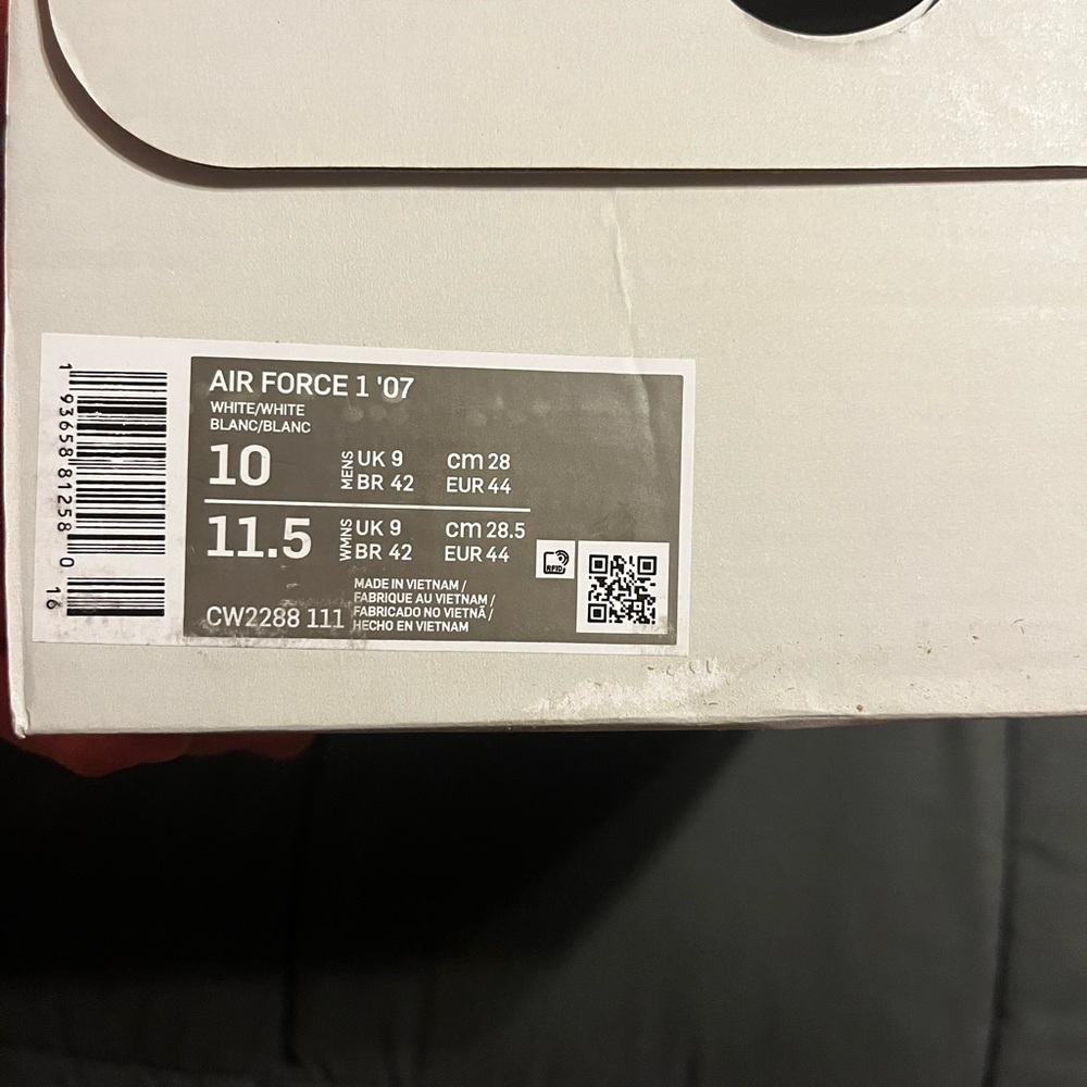 Nike Air Force 1 Low White Sneakers - Picture 6 of 6